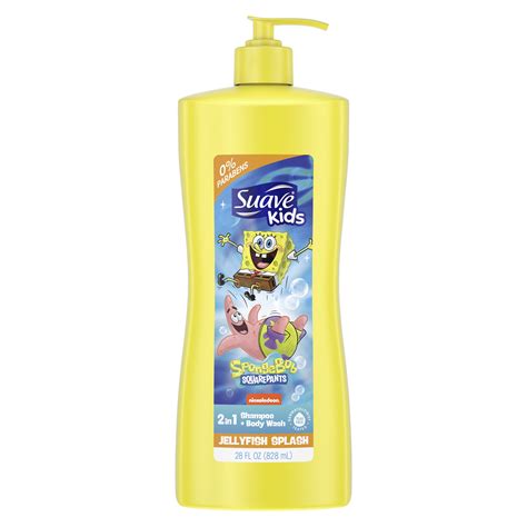 Suave Kids 2in1 Shampoo & Body Wash Nickelodeon Spongebob, 28 oz - Walmart.com - Walmart.com