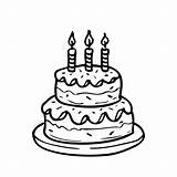 Premium Vector  Coloring Book For Children Of Birthday cake food sketch template