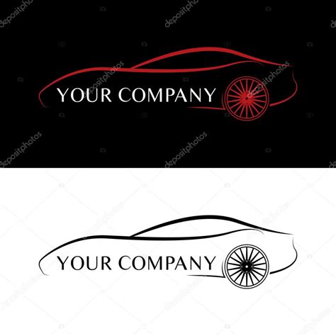 Logos de voiture rouge et noir Stock Vector by ©baser 23651215