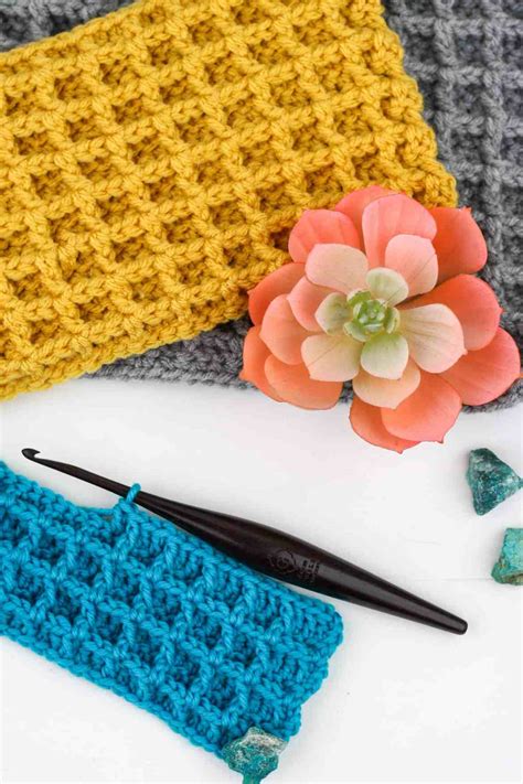 Waffle Stitch Crochet Tutorial - Winding Road Crochet