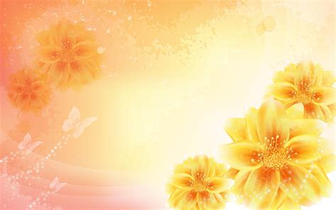 Yellow Flower Background - wallpaper.