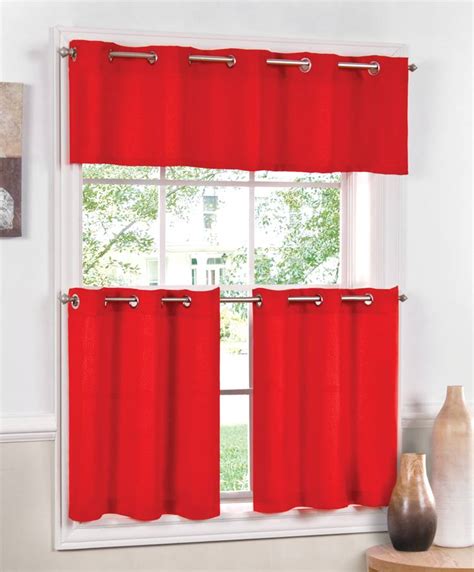 7 Inspirational Themes For Red Kitchen Curtains - Interior Design ...