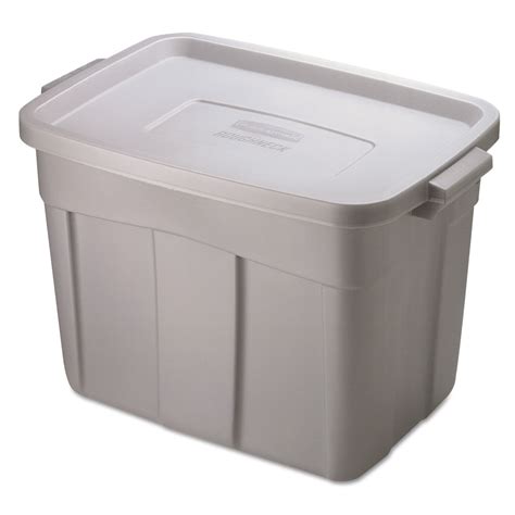 Rubbermaid Roughneck Storage Box, 18 gal, Steel Gray – BrickSeek