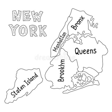 Cartoon Map New York Stock Illustrations – 275 Cartoon Map New York ...