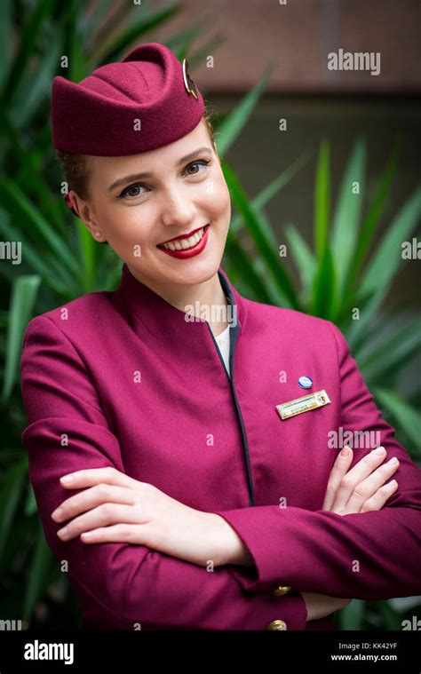 Qatar Crew Uniform High Resolution Stock Photography And Images Alamy