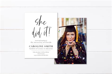 College Graduation Announcement Class of 2022 High School - Etsy