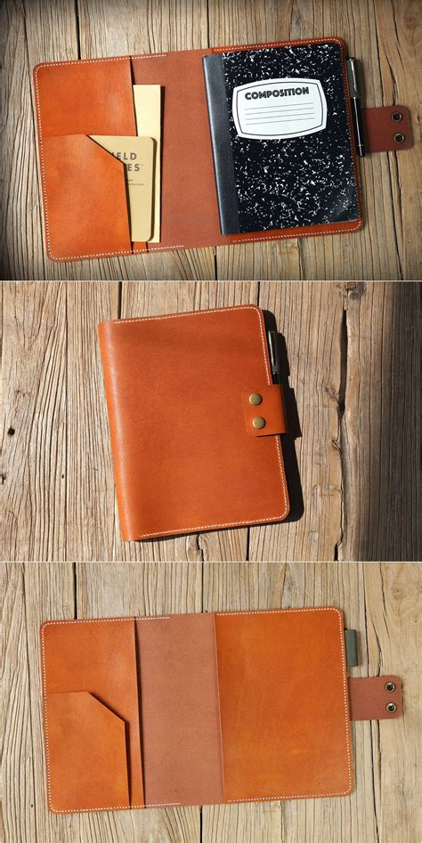 As some customer's request , we design this leather portfolio cover with vegetable tanned ...