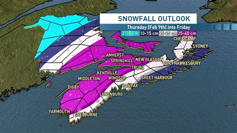 Parts of Nova Scotia to get up to 40 cm of snow starting late Thursday | CBC News