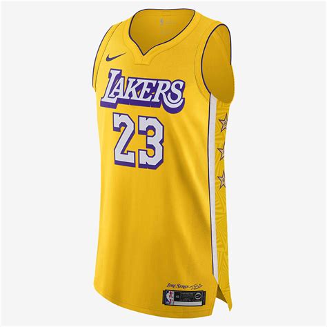 洛杉矶湖人队 (LeBron James) – City Edition Nike NBA Authentic Jersey 男子球衣-耐克(Nike)中国官网