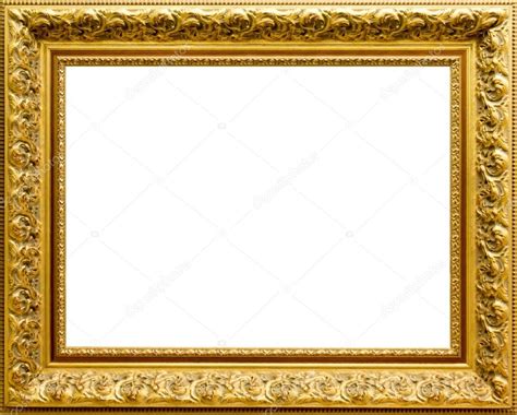 Beautiful golden frame for paintings and photos — Stock Photo © LaKirr #116863350