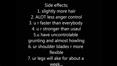 Werewolf spell side effects - YouTube