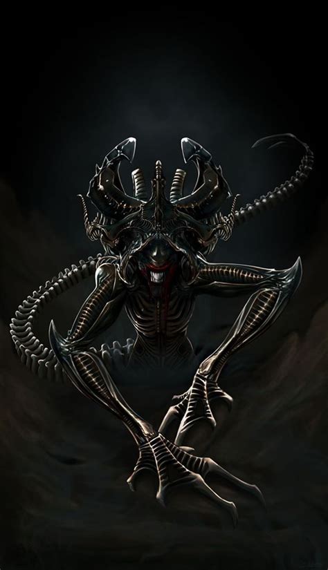 King Xenomorph by artist Katie A. Stewart aka The_amazing_trash_can em 2020 | Alien vs predador ...