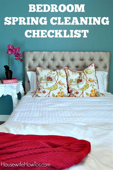 Bedroom Spring Cleaning Checklist - Free Printable!