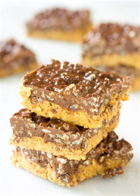 Crispy No-Bake Chocolate Peanut Butter Bars - A Spicy Perspective