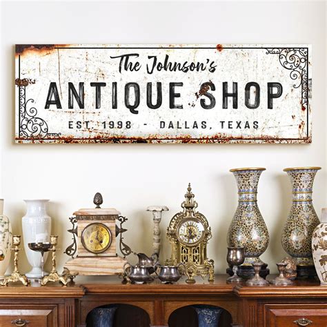 Vintage charm decorating your store with custom antique shop signs – Artofit