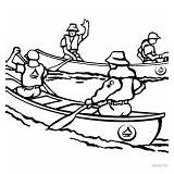 Canoeing Coloring Pages One Canoe With A Paddle  Free Printable sketch template