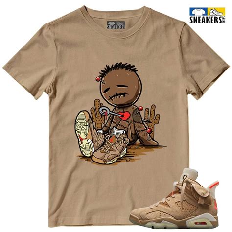 Voodoo Sneaker Doll Matching Air Jordan 6 Travis Scott British Khaki ...