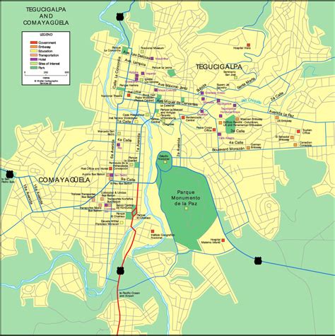 Mapas de Tegucigalpa - Honduras | MapasBlog