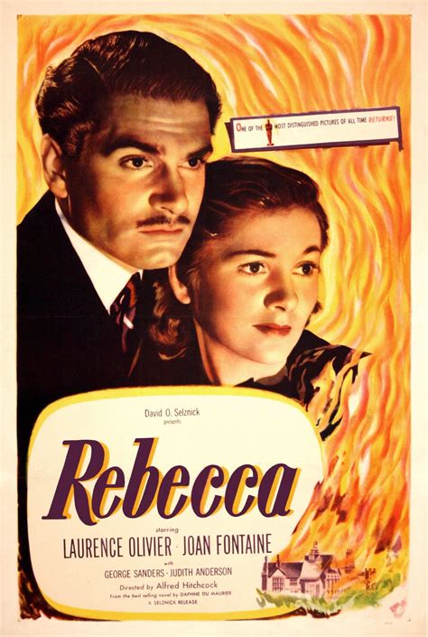 Rebecca Movie Poster 1940 | Old movie posters, Hitchcock film, Alfred hitchcock movies