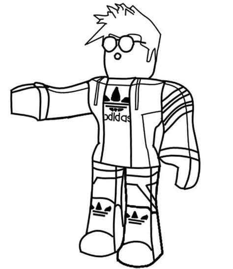 Roblox Adidas coloring page - Download, Print or Color Online for Free