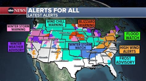 Winter storm tracker: Almost every US state under a weather alert - ABC ...