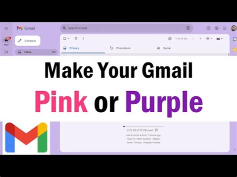 How To Change Background Color in Gmail | Gmail Pink Mode | Pink Gmail Background | Gmail Themes