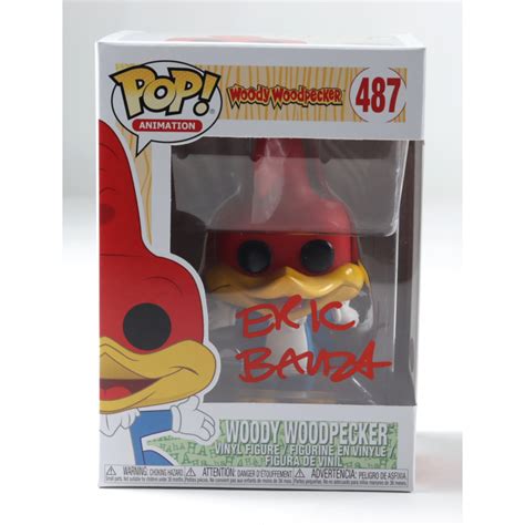 Eric Bauza Signed "Woody Woodpecker" #487 Funko Pop! Vinyl Figure (PSA) (See Description ...