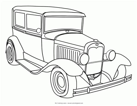 old time cars drawing - Clip Art Library