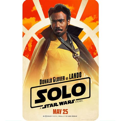 SOLO (LANDO CALRISSIAN) MOVIE POSTER FRIDGE MAGNET