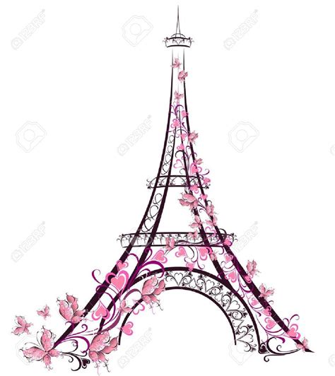 La torre eiffel, parís, francia | Tour eiffel dessin, Illustration ...