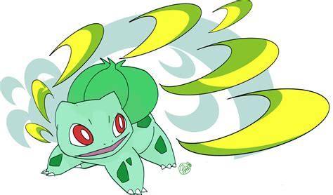 #001 Bulbasaur used Razor Leaf and Vine Whip | Game-Art-HQ