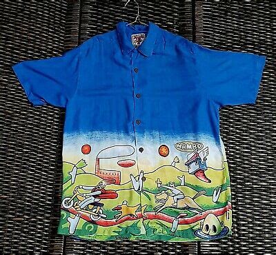 RARE MAMBO LOUD Shirt L Large Jesus On A Bicycle Reg Mombassa Flying ...