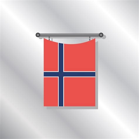 Premium Vector | Illustration of Norway flag Template