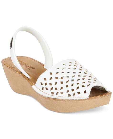 Lyst - Kenneth Cole Reaction Kenneth Cole Women's Reaction Fine Glass 2 Platform Wedge Sandals ...