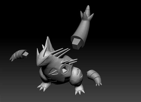 Pokemon Larvitar Pupitar Tyranitar Mega Evolution 3D model 3D printable | CGTrader