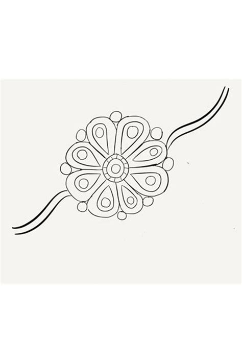 Rakhi Coloring Page