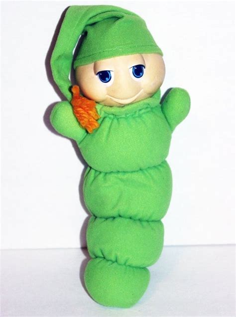 Vintage Original Glo Worm Glow 1980s Works Plush Toy Gloworm