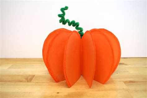 3D Paper Pumpkin Craft for Kids - stlMotherhood