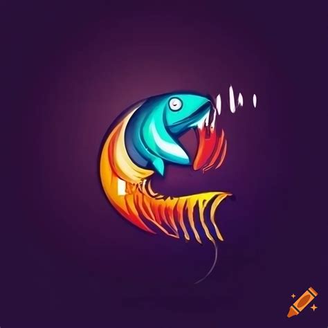 Temu logo with fish design on Craiyon