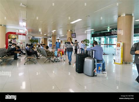 SEOUL, SOUTH KOREA - CIRCA MAY, 2017: inside Gimpo Airport Domestic Terminal. Gimpo ...