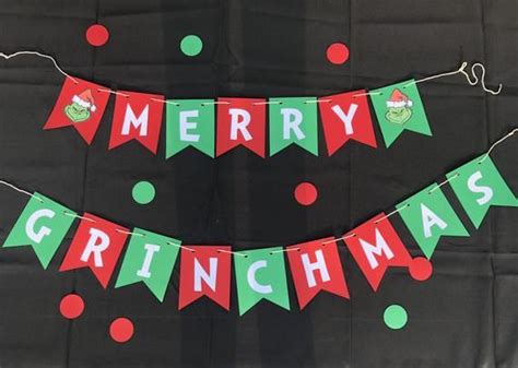 Merry Grinchmas Banner | Etsy | Christmas time, Christmas activities ...