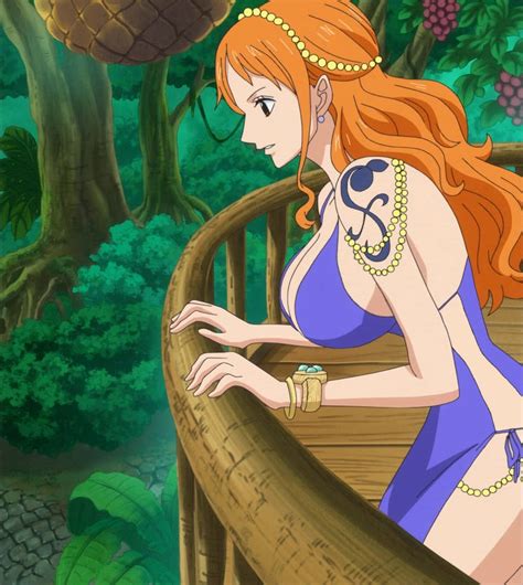 Nami in blue dress Edit by EcchiAnimeEdits on DeviantArt