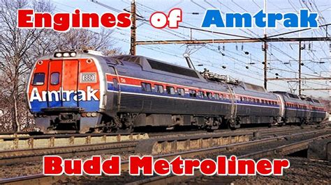 Engines of Amtrak - Budd Metroliner - YouTube