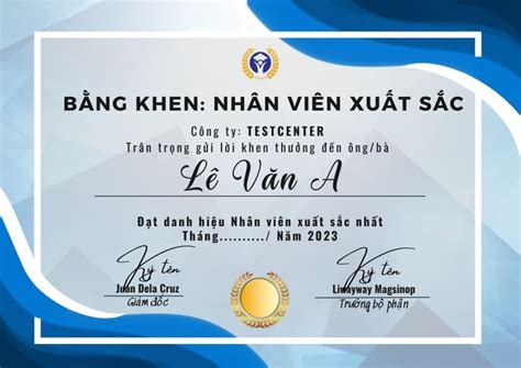 Top 10 mẫu bằng khen nhân viên xuất sắc [Cập nhật mới 2023] - Testcenter