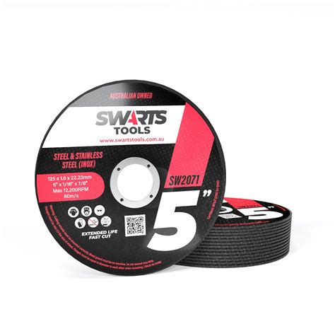 5" 1.6mm Thin Angle Grinder Cutting Discs - Swarts Tools