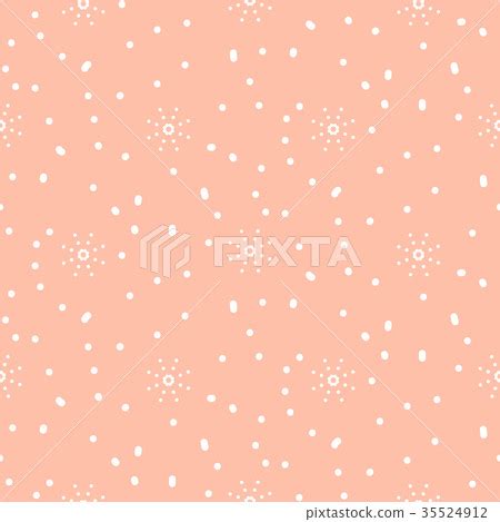 Snowflake pink winter seamless vector pattern. - Stock Illustration ...