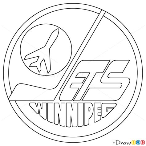 How to Draw Winnipeg Jets, Hockey Logos