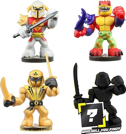 Akedo 14247 Ultimate Arcade Warriors Warrior Collector Pack Mini Battling Action Figures Ready ...