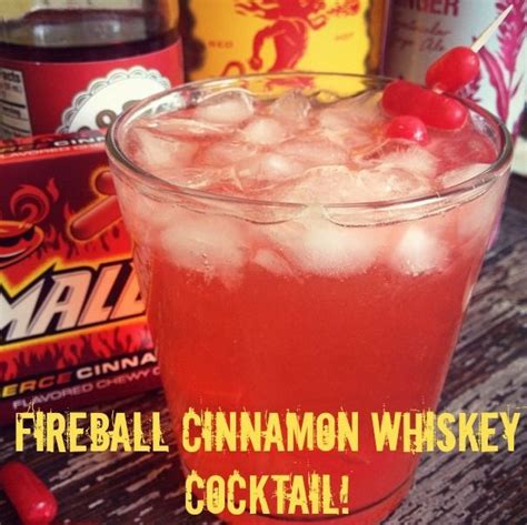 Fireball Cinnamon Whiskey Cocktail | Fireball drinks recipes, Mixed ...