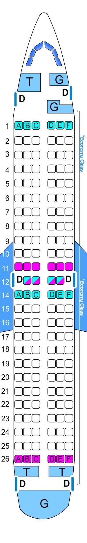 Seat Map Boeing B737 700 | SeatMaestro